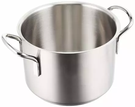 Endo Shoji Commercial Murano Induction Half Body Pot 20cm IH Compatible Stainless Steel AHVA302 (No Lid) 18-8