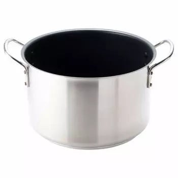 Endo Shoji Commercial Murano Индукционная тефлоновая кастрюля Select Half Body 32 см IH совместимая нержавеющая сталь обработанная внутри AHVA405 (Без крышки) 18-8 Сталь/Тефлон