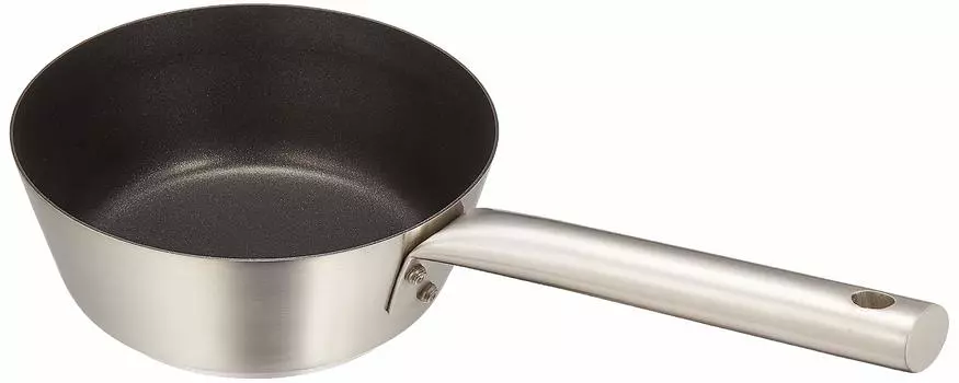 Endo Shoji Commercial Murano Индукционная тефлоновая коническая сковорода Select 16 см Совместимая с IH нержавеющая внутренняя поверхность ATC4601 18-8 Сталь/тефлоновое покрытие