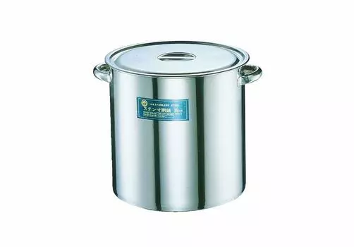 Endo Shoji Commercial Pot 33cm Stainless Steel Made in Japan AZV11033 (with scale)