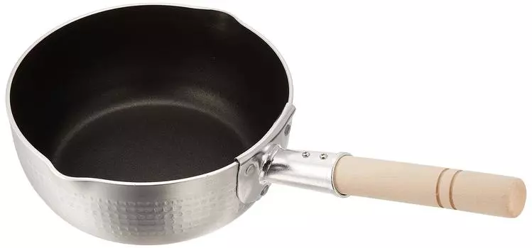 Endo Shoji Commercial Pro Select IH Yukihira Pot 21 см с тефлоновым покрытием IH совместимый корпус алюминиевая ручка натуральное дерево AYK6021