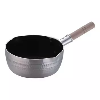 Endo Shoji Commercial Pro Select IH Yukihira Pot 18 см с тефлоновым покрытием IH совместимый корпус алюминиевая ручка натуральное дерево AYK6018