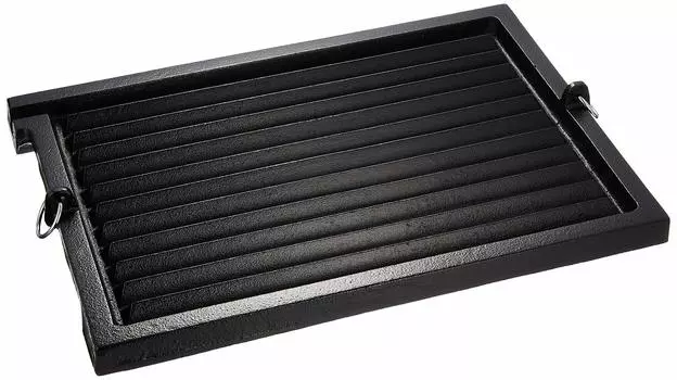 Endo Shoji Коммерческая квадратная сковорода-гриль Большая чугунная AGL06001 чёрный