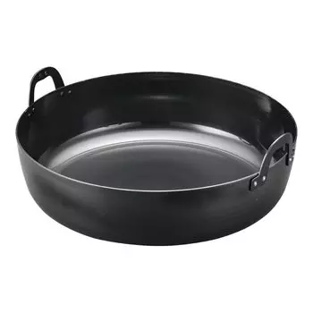 Endo Shoji Commercial Thick Plate Pot 51cm Iron Made in Japan AAG09051 Deep-Fried чёрный