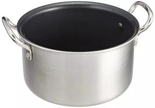Endo Shoji Commercial TKG IH Select Half Body Pot 20cm 2 Layer Structure IH Compatible AHVF602