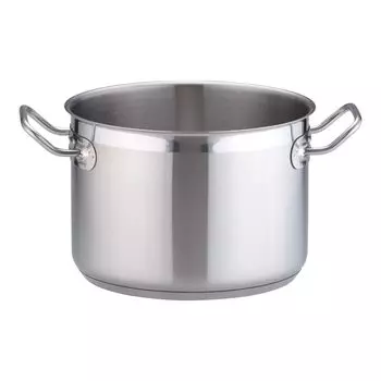 Endo Shoji Commercial TKG PRO Half Body Pot 22cm Induction Cooker Compatible Stainless Steel AHV6422 (No Lid)