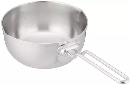 Endo Shoji Commercial Yukihira Pot 16cm Same Pattern with Scale Three Layer Steel Stainless Steel Made in Japan AYK52016