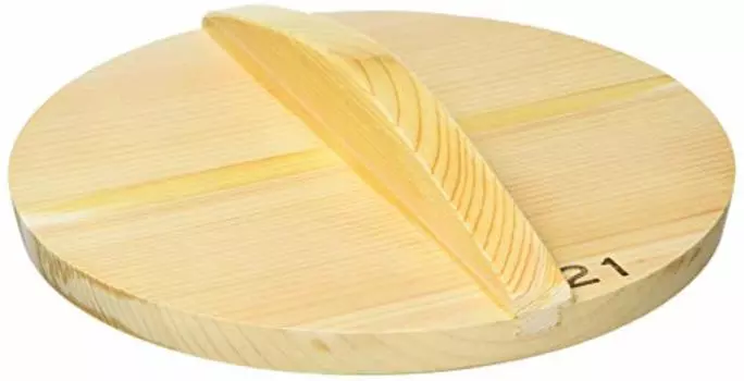 Endo Shoji Miyanurushi Craft AKB02021 Thick Sawara Wooden Lid, 8.3 inches (21 cm), Sawara Wood, Made in Japan