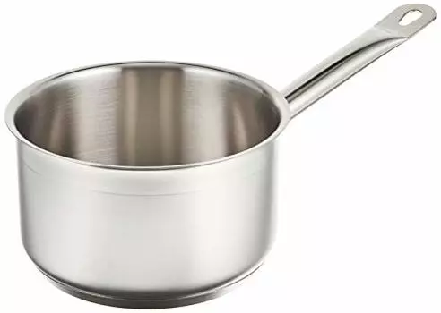 Endo Shoji TKG AKT8916 Single Hand Pot, 6.3 inches (16 cm), Deep Type, Rust-resistant Stainless Steel, Hygienic, Induction Compatible, No Lid, Outer D
