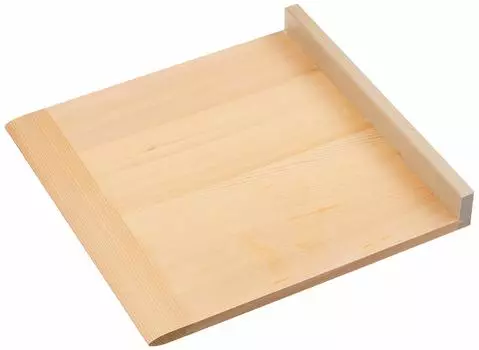 Endo Shoji TKG Cutting Board Handless Spanish mackerel wood Guide for cutting udon and soba Large Width x Depth x Height 270 x 270 x 35 Mass Made in