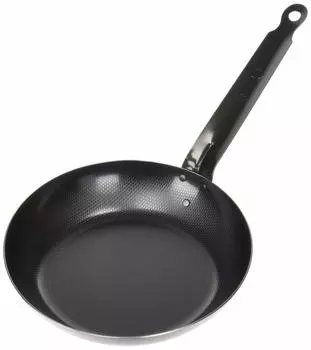 Endo Shoji TKG Iron Frying Pan 22cm Embossed surface with uneven pattern Reduces contact area with food so it stick IH compatible Inner diameter x