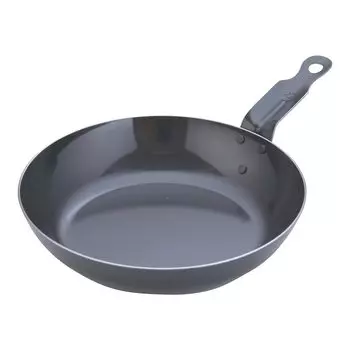 Endo Shoji TKG Iron Frying Pan 22cm Inner Diameter x Depth 222 x 45 Handle Length 95 Bottom Diameter 155 Plate Thickness Mass Compatible with IH Short