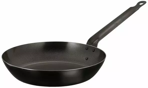 Endo Shoji TKG Iron Frying Pan 24cm Embossed surface with uneven pattern Reduces contact area with food so it stick IH compatible Inner diameter x