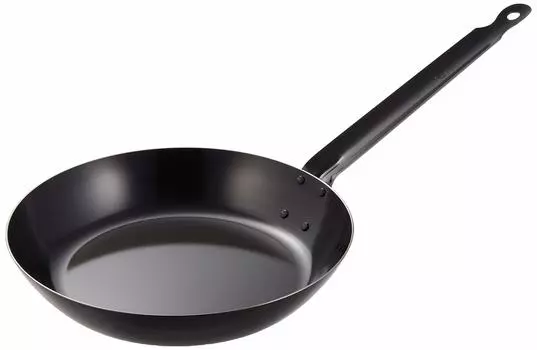 Endo Shoji TKG Iron Frying Pan 28cm Inner diameter x depth 280 x 50 Bottom diameter 195 Plate thickness Weight IH compatible Thick plate black skin чёрный