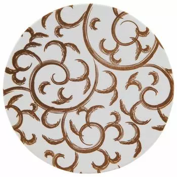 Endo Shoji TKG Paper Arabesque Diameter 1mm A Must Have for Drinking Commercial PKCR702 Coaster, Brown, (100 pieces), Round, 90mm, Thickness, Sturdy,