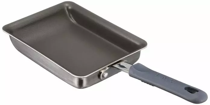 Endo Shoji TKG Tamagoyaki frying pan 13 x 18 cm structure of stainless steel and aluminum for good thermal conductivity coating on the surface to