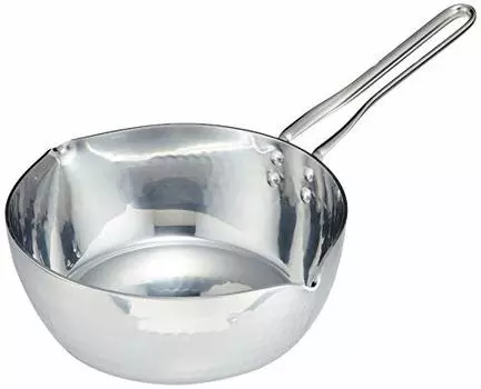 Endoshoji TKG AYK7004 Single Handled Pot, Snow Flat Pot, Size Indicator, 7.9 inches (20 cm), Induction Compatible, Main Body, Aluminum Alloy Sole, Sta