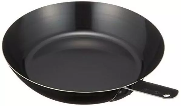 Endoshoji TKG Iron Frying Pan, 12.6 inches (32 cm), Inner Diameter x Depth: 12.6 inches (321 mm) x 2.5 inches (64 mm), Handle Length: 5.3 inches (135