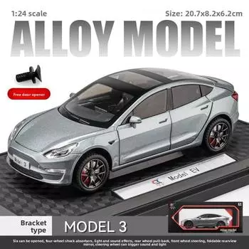 Energy New Vehicle Car Model 124 Scale Alloy Toys Light Pull Children Back