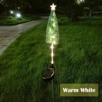 Energy Saving Landscape Lights Stars Design Lawn Lights Solar Garden Lights Christmas Decoration Warm White