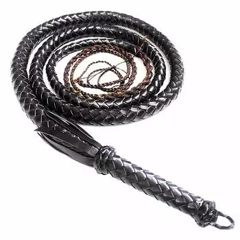 EnergyPower Кнут Одинарный Кнут Высококачественная Буйволовая Кожа 2м Ручная Работа Натуральная Буйволовая Кожа, которая тем лучше ложится в руку, чем больше вы ее используете 2м Ручная Работа