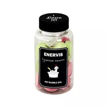 Enervis Pet Увлажняющая газированная соль для ванн с ароматом сакуры + аромат леса 5г x 26г, Корейский шампунь для домашних животных