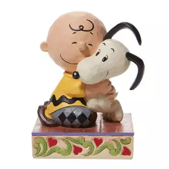 enesco Джим Шор Снупи Чарли Браун Обнимашки 6007936 &
