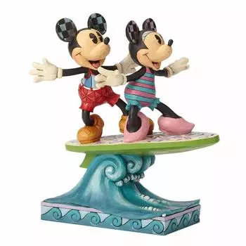 enesco Фигурка Минни Микки Серфборд Disney Traditions 6001275 & Ш10.4В19Г17.2см
