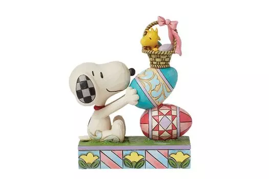enesco JIM SHORE Снупи Вудсток Сложенное яйцо 6016262 &