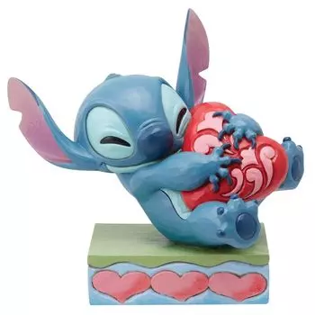 Enesco Stitch Hug Heart xx H13см DTR6014316 Статуэтка/фигурка Лило Стич Disney Traditions Размер 9,7 14,5 &
