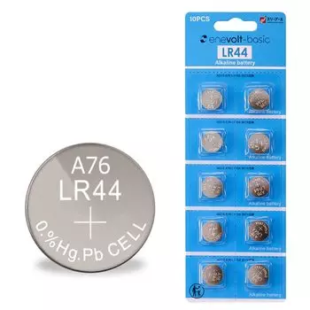 enevolt базовая батарейка таблеточного типа LR44 H 130 мАч щелочная батарейка таблеточного типа 3R SYSTEMS набор из 10 штук 1,5 В