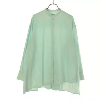 ENFOLD made in Japan Long sleeve Band color shirt 38 Green system Women Used