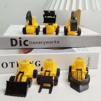 Engaging Fun And Plastic Engineering Vehicle Bundle Featuring Six Kids Toys Favorite