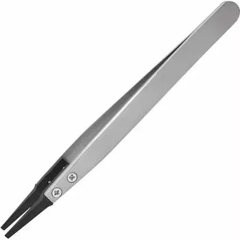 Engineer ESD Tweezers Static Electricity Countermeasure Flat Type 125mm PTZ-46
