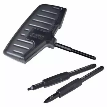 Engineer Nejizaurus Bazooka Screw Removal Driver Compatible with flat and countersunk screws crushed screws hexagonal width across flats Black [For +