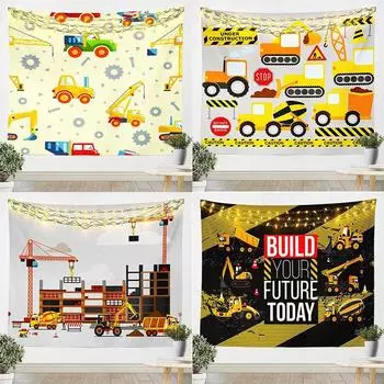 Engineering Building Toy Tapestry Office Living Room Decoration Home Wall Tapestry 100x75cm