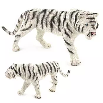 English Animal Paradise Wildlife Cognitive Toys Figure Model Simulation Hollow Plastic Tiger Ornament