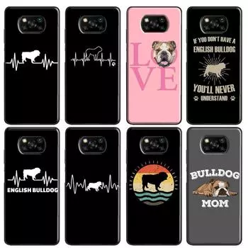 English Bulldog Heartbeat для POCO X3 Pro X3 GT F3 M3 M4 Pro чехол для Xiaomi Mi 11 Lite Mi 11T Pro 10T задняя крышка Mi 9Lite