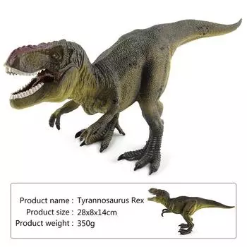 English Detail Map Dinosaur World Figure Model Toy Pentacrosaurus Tyrannosaurus Ornament Doll