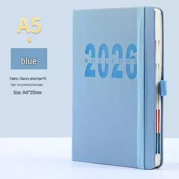 English Diary 2026: A5 Soft Cover Daily Planner & Yearly Calendar Notebook 156 English Pages