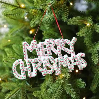 English Letter Merry Christmas Letter Pendant Welcome Signs Xmas Tree Ornaments Home Decoration