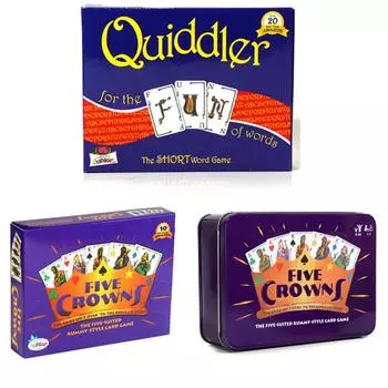 English Version Chess And Card FIVE CROWNS Crown Board Game Card Quiddler Magician Game Toy