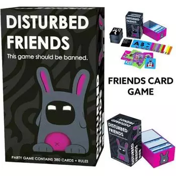 Английская версия DISTURBED FRIENDS Полный английский Confused Friends Gathering Настольные игры Карточные игры для отдыха чёрный