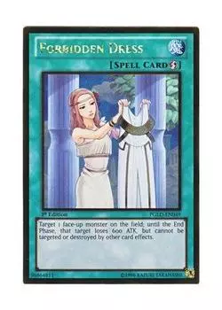 English version Forbidden Dress Forbidden Cloth 1st Edition Yu-Gi-Oh! PGLD-EN049 (Gold Rare)