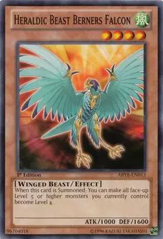 English Version Heraldic Beast Berners Falcon common Unl Yu-Gi-Oh! ABYR-EN013 - -