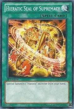 English version Hieratic Seal of Supremacy Galactic Overlord Yu-Gi-Oh! (GAOV-EN057) - - Unl...