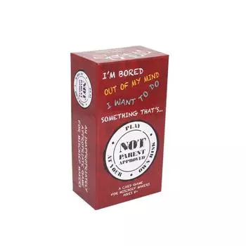 English Version Not Parent Approved: Things That Parents Are Not Allowed To Do For Children s Board Game Cards синий