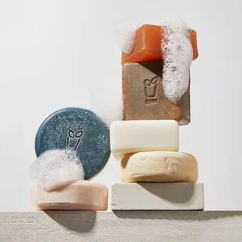 ENH Shampoo Bar Очищающий твердый шампунь 6 видов 100 г, ENH 002) Твердый шампунь для сухих и средних волос с ароматом французской лаванды, 1 шт.