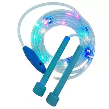 Enhance Flexibility Glowing Skipping Rope Luminous Light Up Jump Ropes Physical Exercise Blue-No Counting