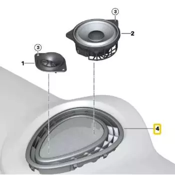 Enhanced Dash Board Speaker Vent for BMW For Mini F55 F56 F57 F60 Black Color OE Part 64229262803 Quick and Easy Install CHINA